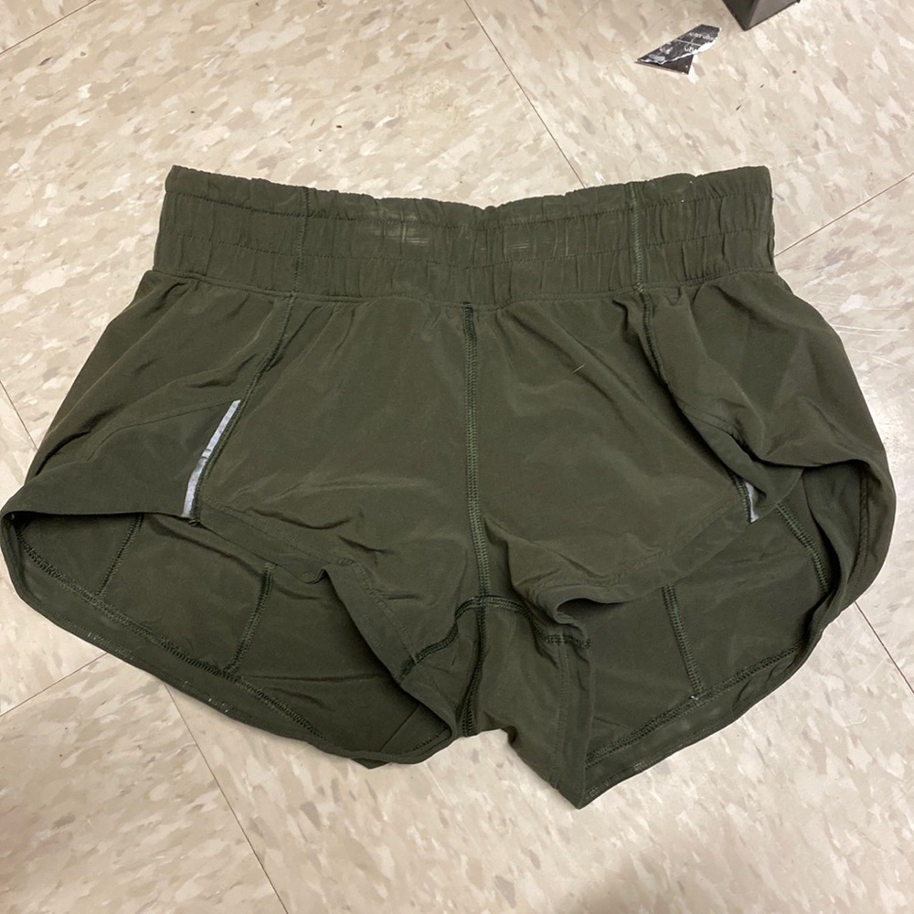 Lululemon green shorts barely worn!